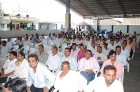 Farmers & villagers learning how to develop quality cotton. under Cotton Quality Awareness Seminar 2008