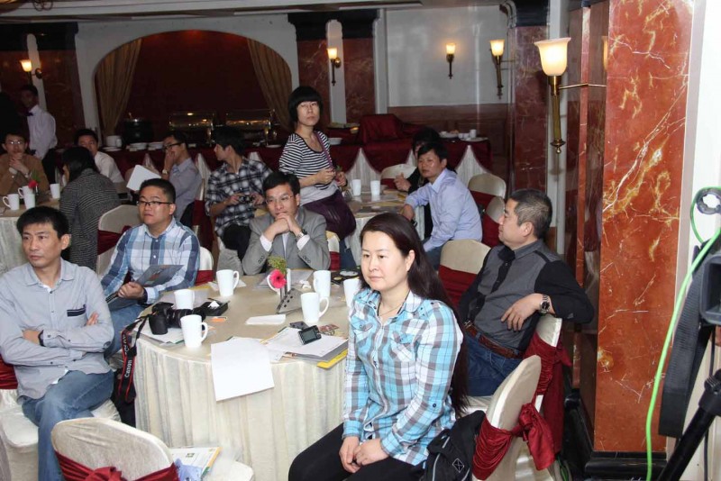 Chinese delegates enjoying our video presentation