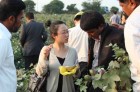 Chinese delegate taking more information of our cotton