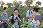 Chinese delegate taking more information of our raw cotton