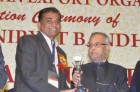 Mr. Arvindbhai Pan(MD) receiving Award by current President of India